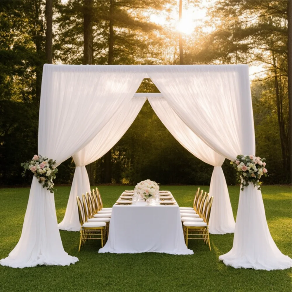 White Tulle Multi Functional Hanging Decorative Netting for Wedding Arch Decorations Projects Birthday Parties