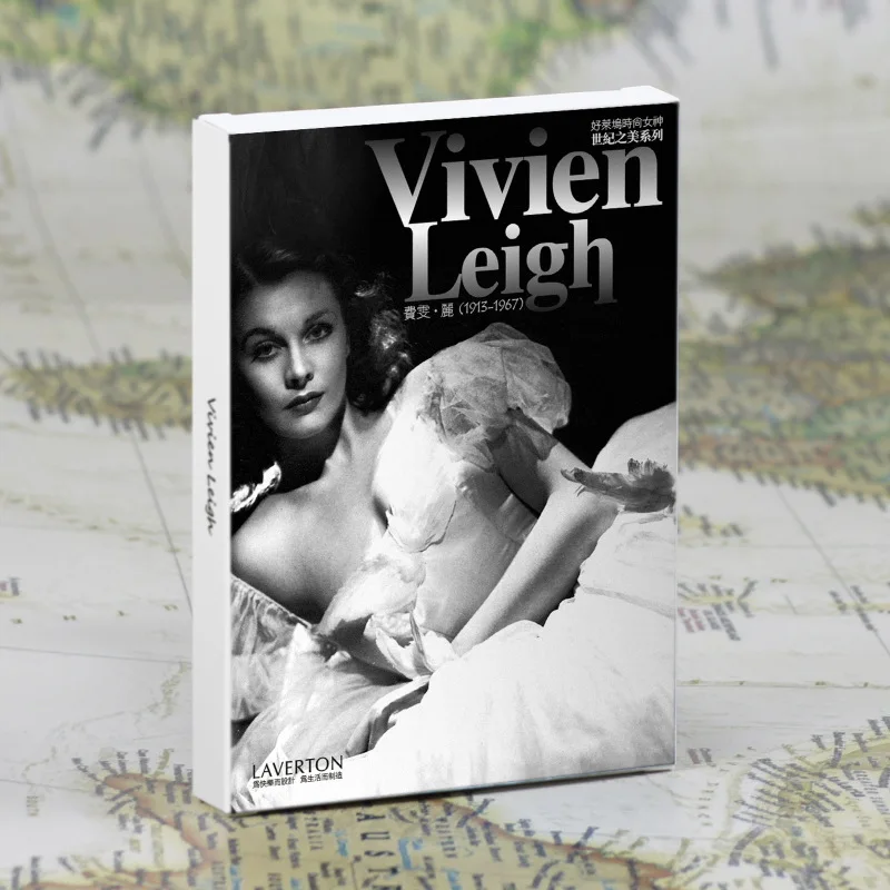 

30 Sheets/Set Vivien Leigh Star Postcard DIY Retro Greeting Wish Cards Fashion Christmas Gift Student Stationery