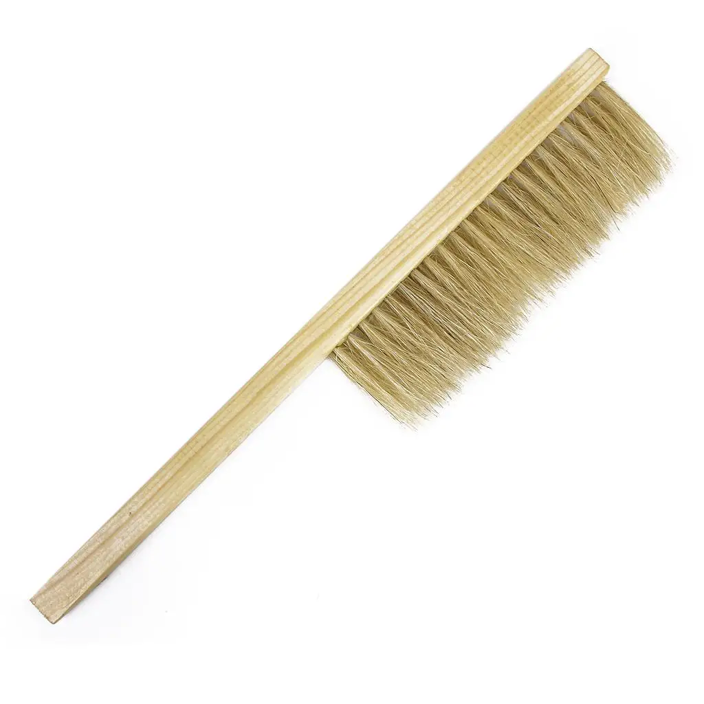 Beekeeping Tool Soft Pig Bristle Brush Wood Handle Hive Accessory for Bee Supplies Honeycomb Care
