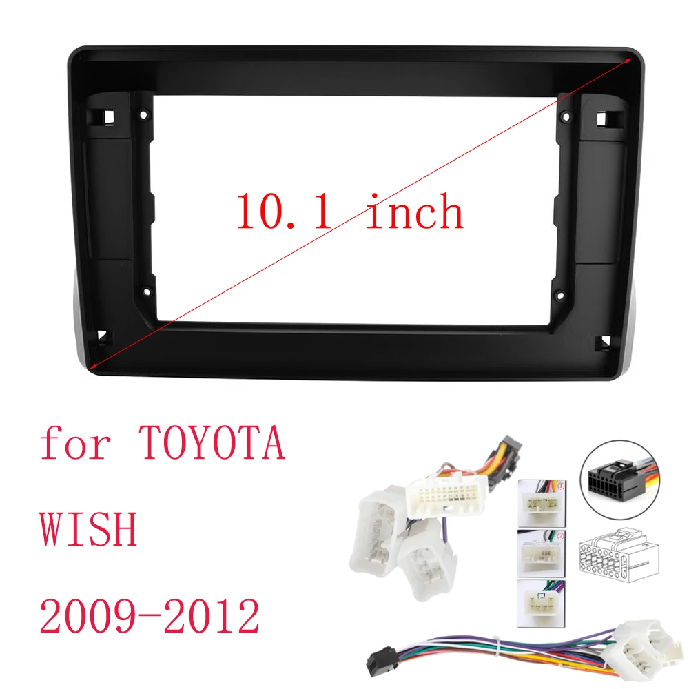 

For TOYOTA WISH 2009-2012 Auto Stereo Panel Mounting Bezel Faceplate Center Frame Kit 2 Din Car Radio Dashboard Fascia Trim