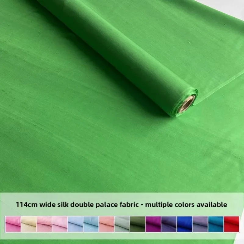 Natural Mulberry Silk Dupion Fabric for Ventilate DIY Sewing Dress Shirt Coat Pillow Curtain Fashion Clothing Cloth By Meter