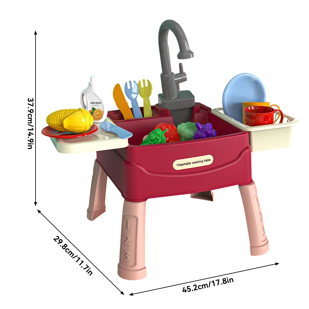 Conjunto de brinquedos para brincadeiras infantis, sem água, com água corrente, presente para meninos e meninas