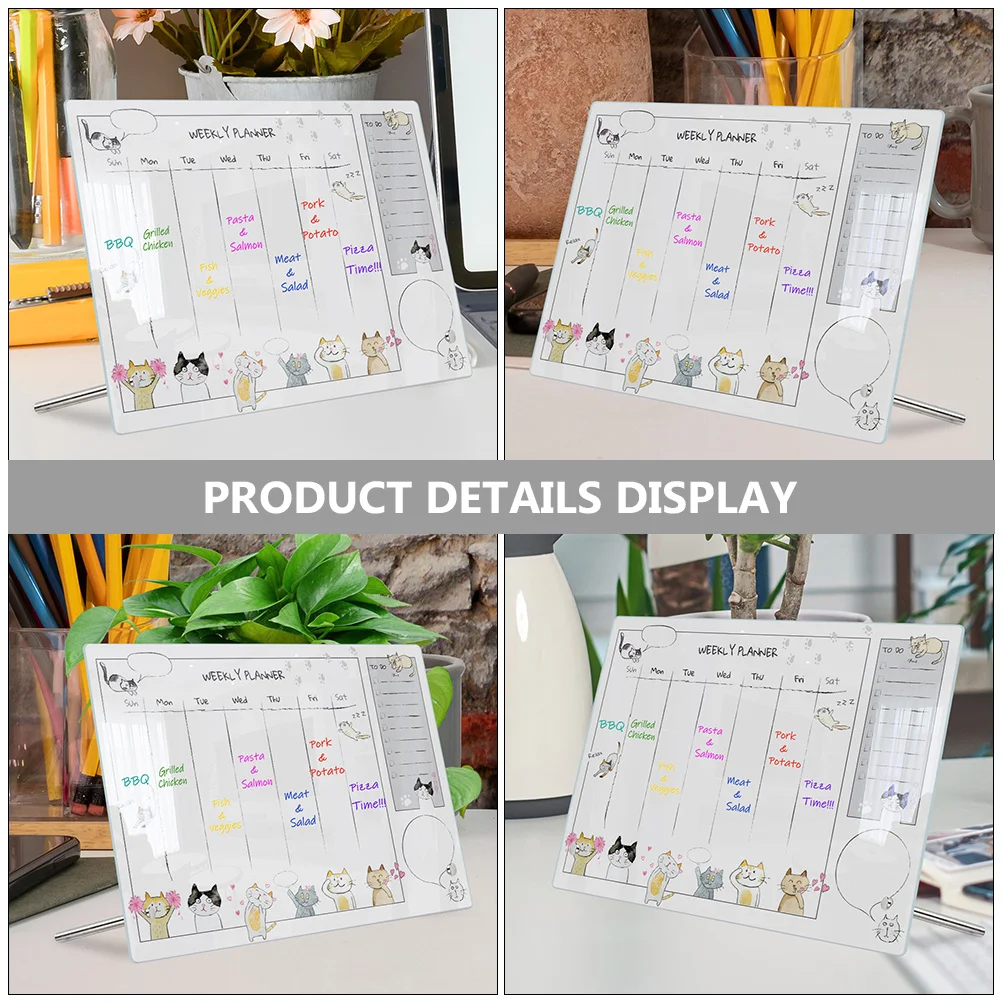 

1 Set Transparent Acrylic Memo Modern Writing For Home Office Desktop Tabletop Message Board Lightweight Erasable Note Board
