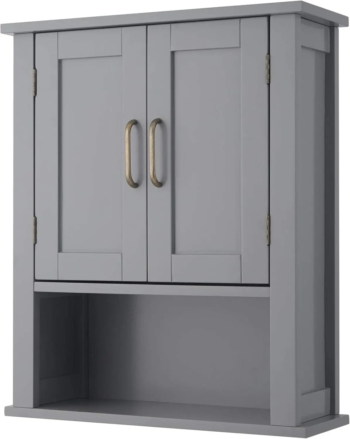 Teamson Home Neal, Panel Door Wall Cabinet, Gray