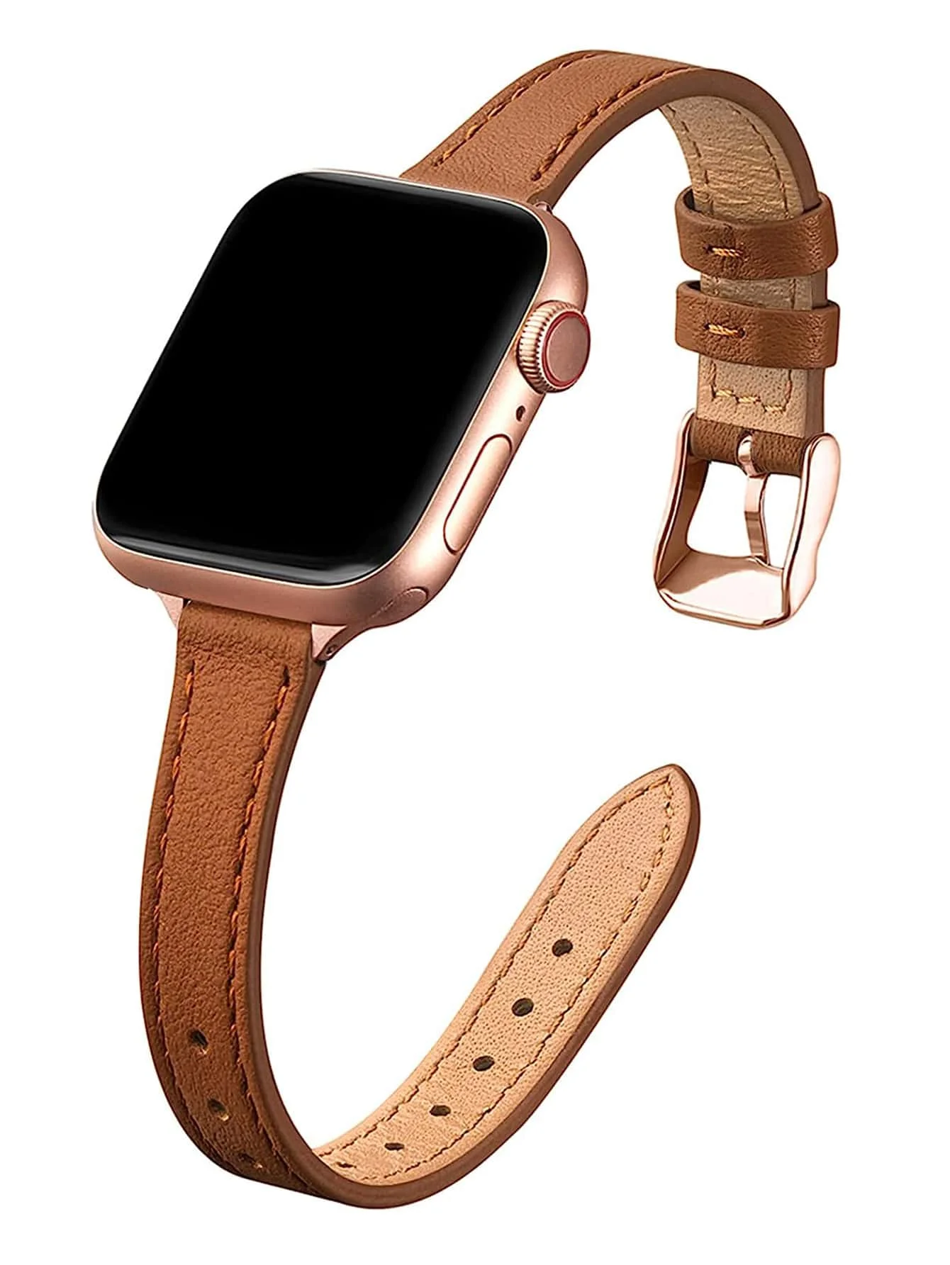 1pc PU Leather Watch Band For Women, Compatible With Apple Watch Bands Ultra/Se/8/7/6/5/4/3/2/1, Lim Waist Design, Sizes 38/40/41/42/44/45/49mm，sj2306222461631031