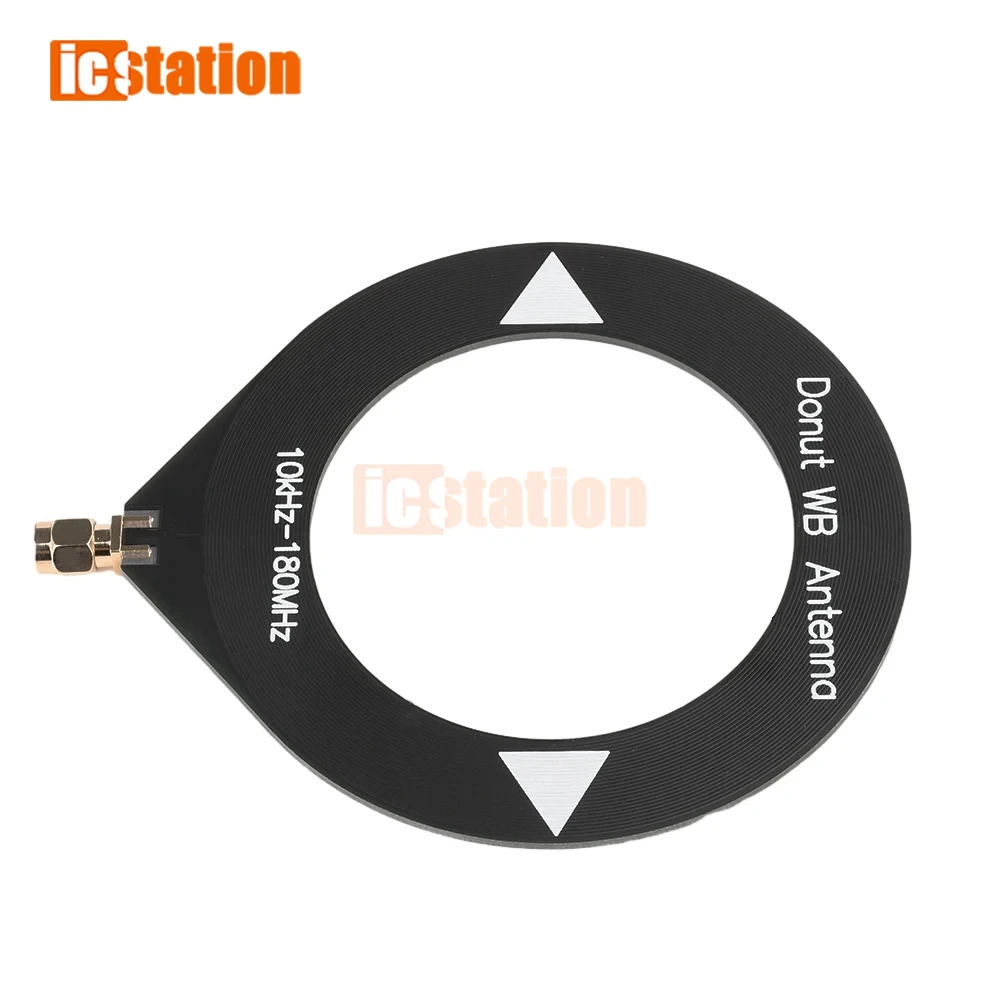 10kHz-180MHz Mini antenne en boucle beignet module d'antenne à large bande SW antenne à ondes courtes AM antenne à ondes moyennes à large bande
