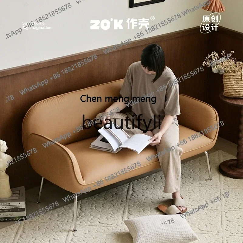 S7486teae Nordic simple light retro sofa living room modern Italian home bedroom waterproof