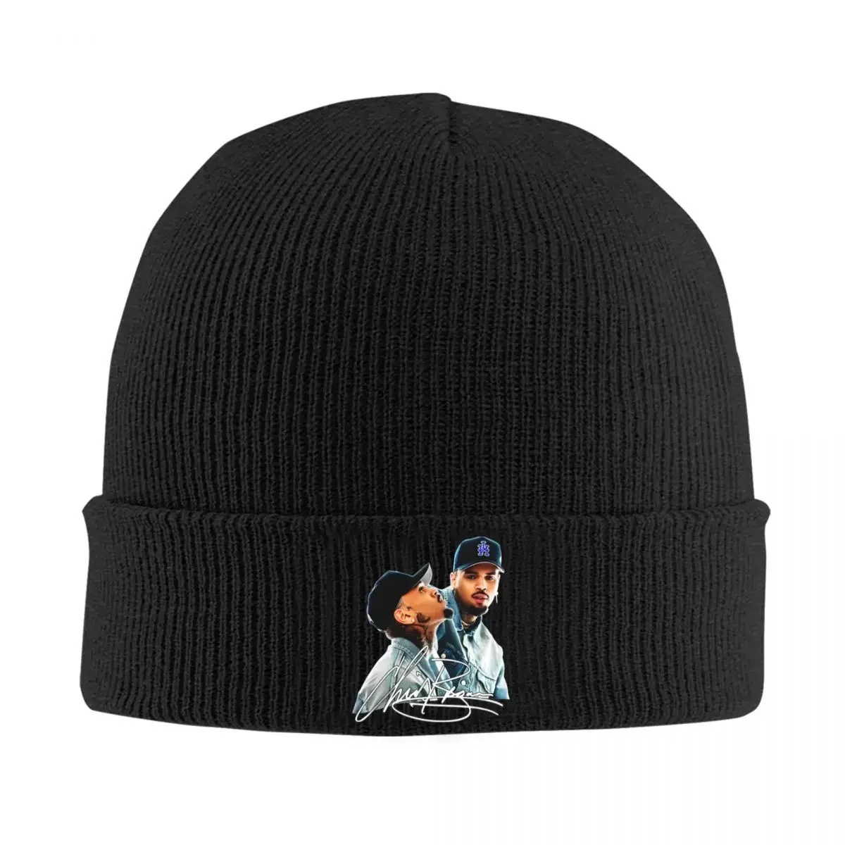 Chris Brown 2024 Signature 11 11 Tour Knit Hat Beanies Winter Hat Warm Acrylic Street Caps Men Women Gift