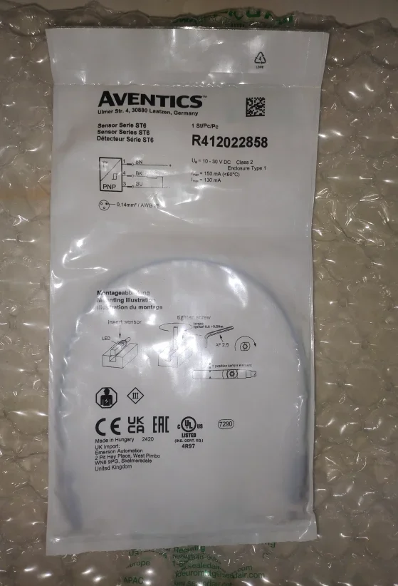 0830100489 Discontinued, Replaced By R412022858 Aventics Magnetic Switch Anvorch Sensor