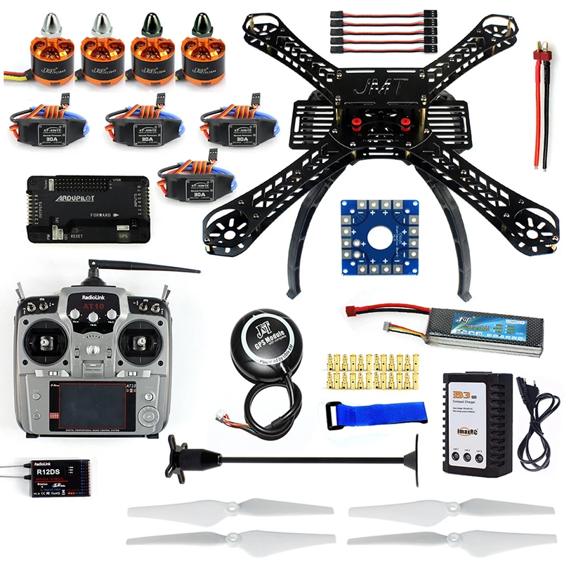 

Полный комплект DIY RC Дрон Квадрокоптер X4M380L рамка Комплект APM2.8 GPS AT10 TX DIY