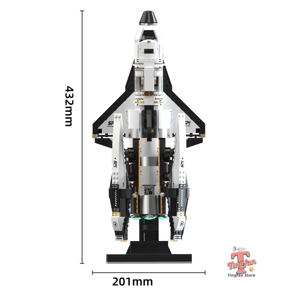 미국 우주선 우주 셔틀 로켓 블록 우주 비행기 우주 과학 교육 모델 브릭 조립 장난감 어린이 선물