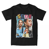 Arrival fashion heavyweight S-Sade Music Singer T Shirts Accessories Men Cotton Awesome T-shirt Short Sleeve Clothing Gift Idea