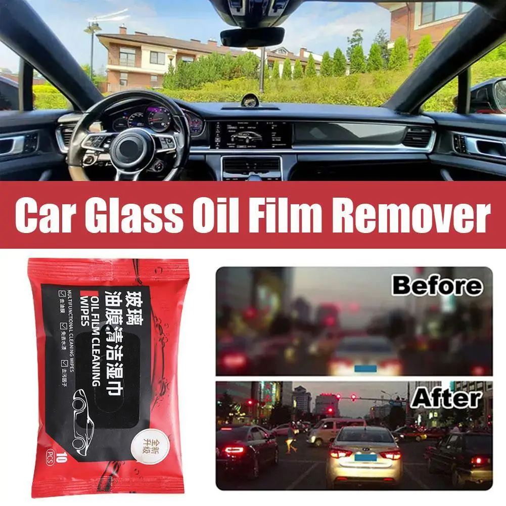 

Car Glass Oil Film Removal Wipes Windshield Glass Cleaner Car Glass Cleaner Wipes Compact Portable Dusting Wipes for Cars