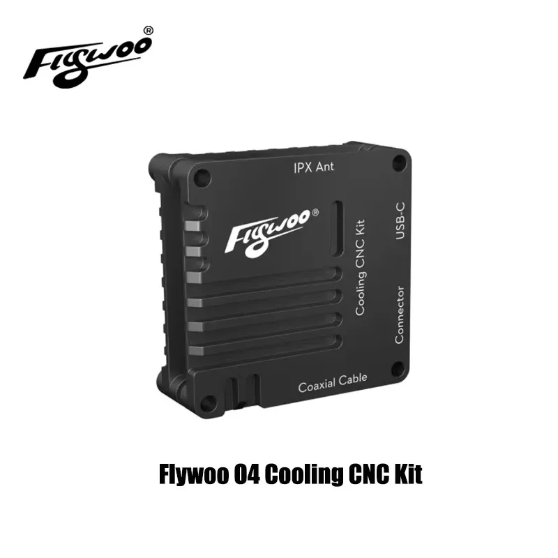 Flywoo CNC Aluminum Cooling Kit for DJI O4 Air Unit, Aviation Grade Efficient Heat Dissipation Cooling System