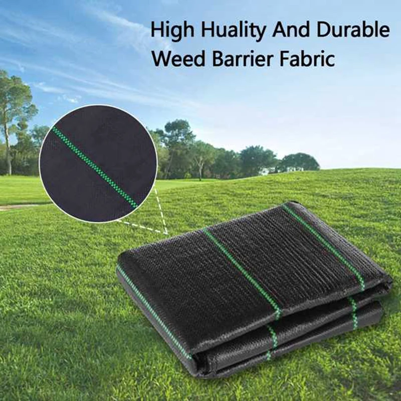 10Pcs 100X100cm Weed Barrier Fabrics Heavy Weed Barrier Landscape Fabrics For Outdoor Gardens