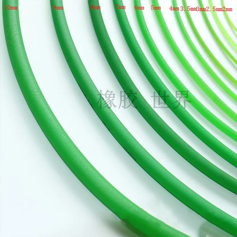 2 meter Polyurethane belt PU round belt with green belt meltable cord