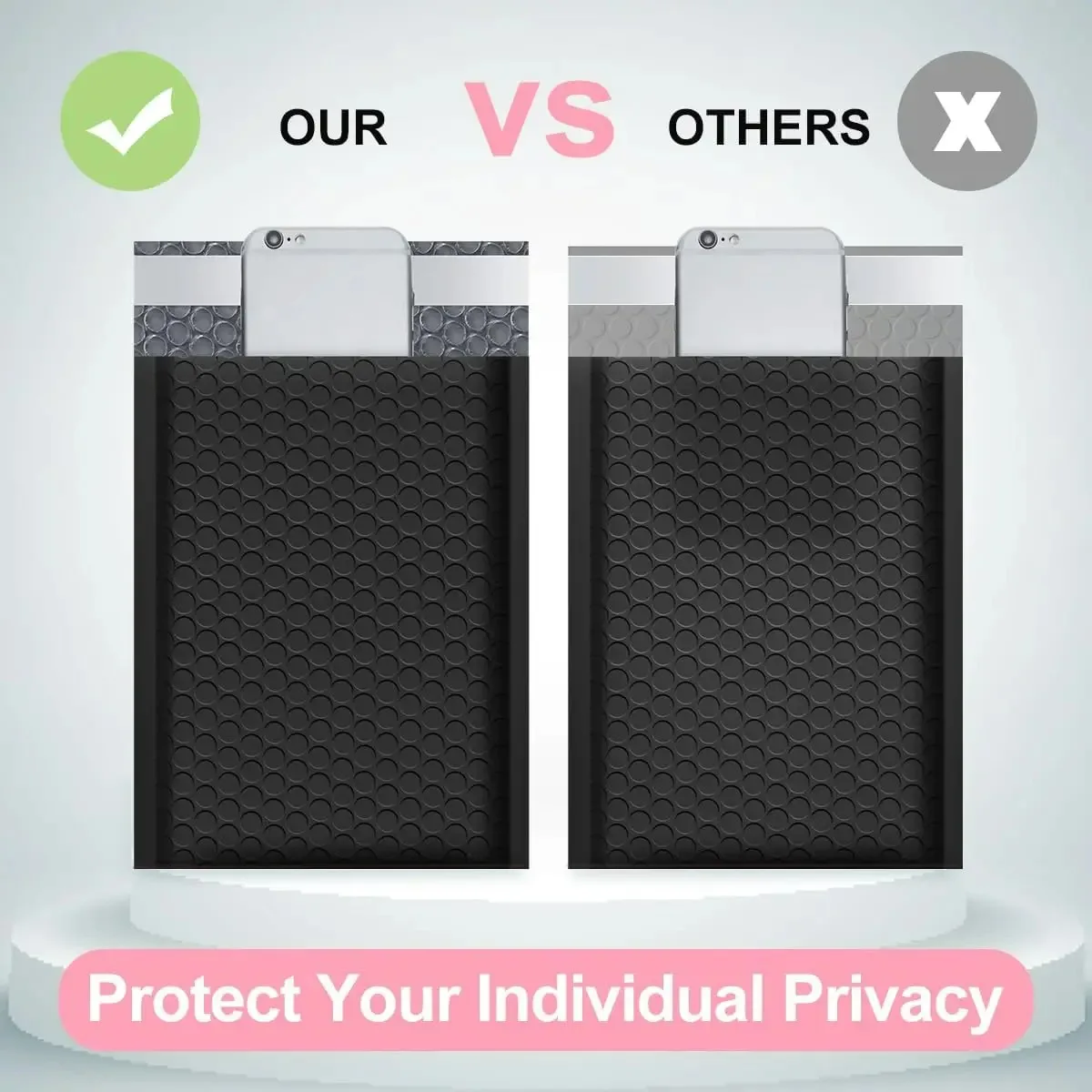 ซองกันกระแทกแบบปิดผนึกเอง 20 ชิ้น/ล็อต ซองพลาสติกบุฟองน้ำ ซองจดหมายแบบล็อคอัตโนมัติ สำหรับการส่งพัสดุทางธุรกิจ