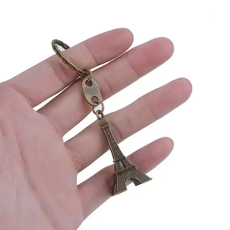 Eiffel Tower Keychain Retro Keychain Decorations Purse Charms Statue Model Prom Keychain French Souvenirs