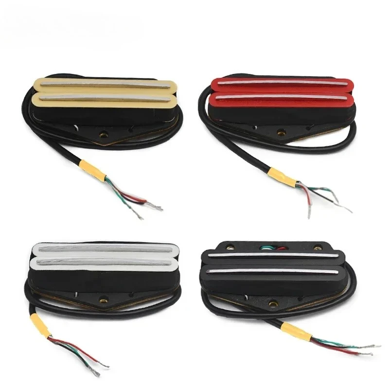 TL Style Alnico 2 Bridge Pickup Double Rail Humucker 4 Conduct Output 9K Alnico II Coil Splitting Electric Guitar Parts