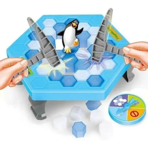 EBOYU Penguin Ice Breaking Puzzle Toys Save the Penguin Table Trap Game Set,Desktop Game Parent-child Game