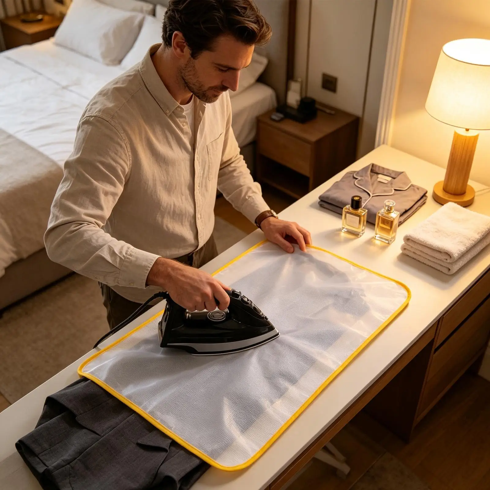 2pcs 40x60cm Pressing Cloth For Ironing Heat Resistant Portable Mesh Protective Pads Garment Care Iron Cloth For Fabrics Home
