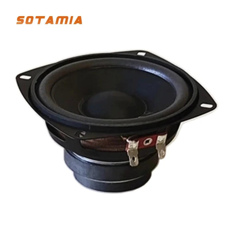 

SOTAMIA 1 шт. 4-дюймовый сабвуфер 6 Ом 30 Вт двойной магнитный длинный ход Hi-Fi сабвуфер мощный Bluetooth динамик