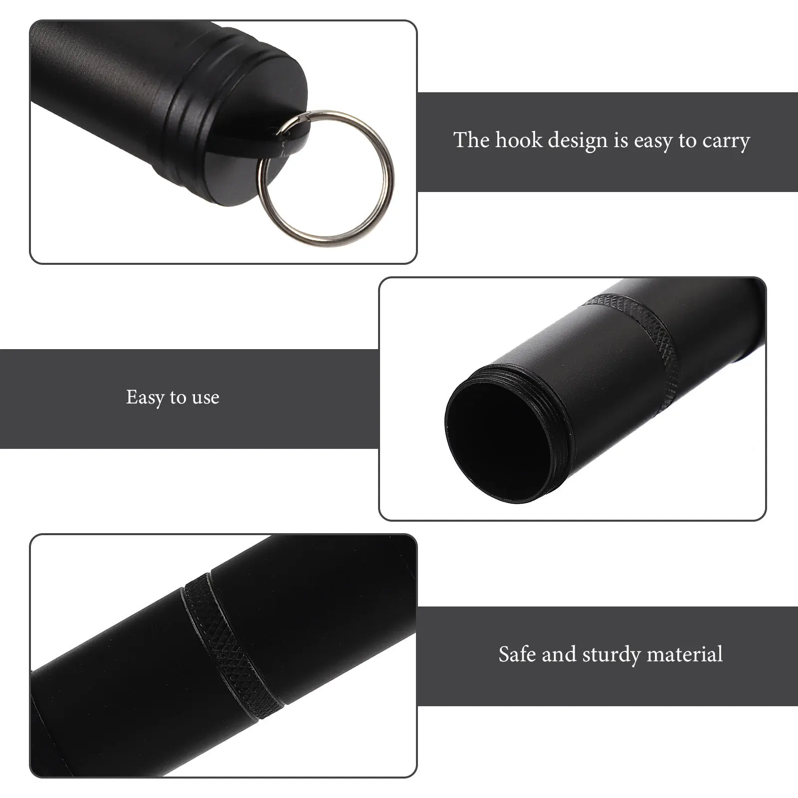 

3pcs Waterproof Sealing Tank Portable Pills Case Travel Keychain Small Aluminum Alloy Medicine Box Storage Organizer