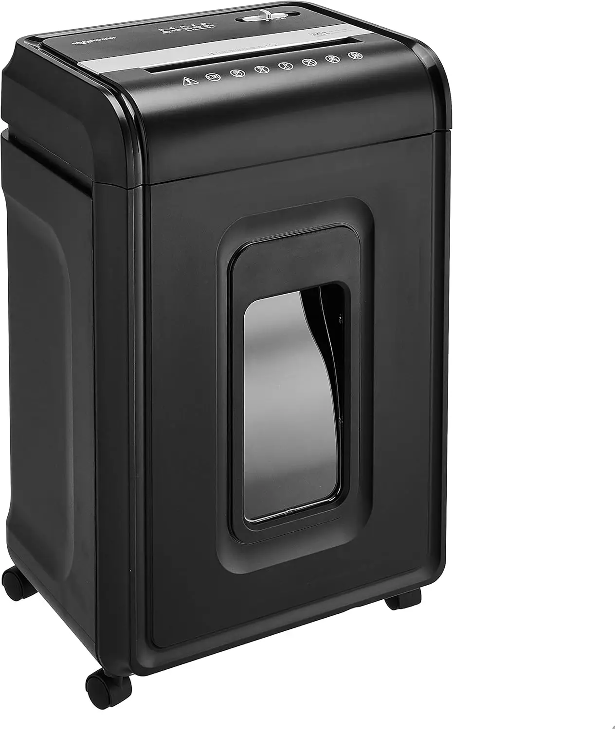 24 Sheet Cross Cut Paper, CD and Credit Card Home Office Shredder with Pullout Basket, Black