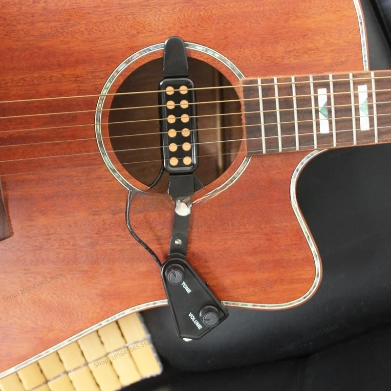 For P-011 Acoustic Guitar Modified EQ Tuner Acoustic Guitar Sound Hole Pickup Adjustment Pickup Accessories
