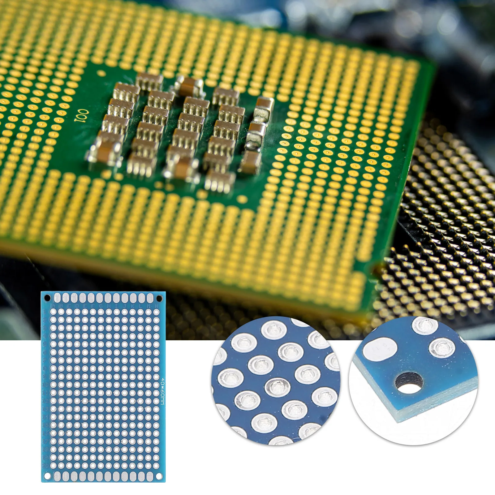 10 قطعة لوحات دوائر Pcb ثنائية الطبقة سهلة لحام لوحات المشروع العالمية للوحة دوائر الهندسة الكهربائية لتقوم بها بنفسك