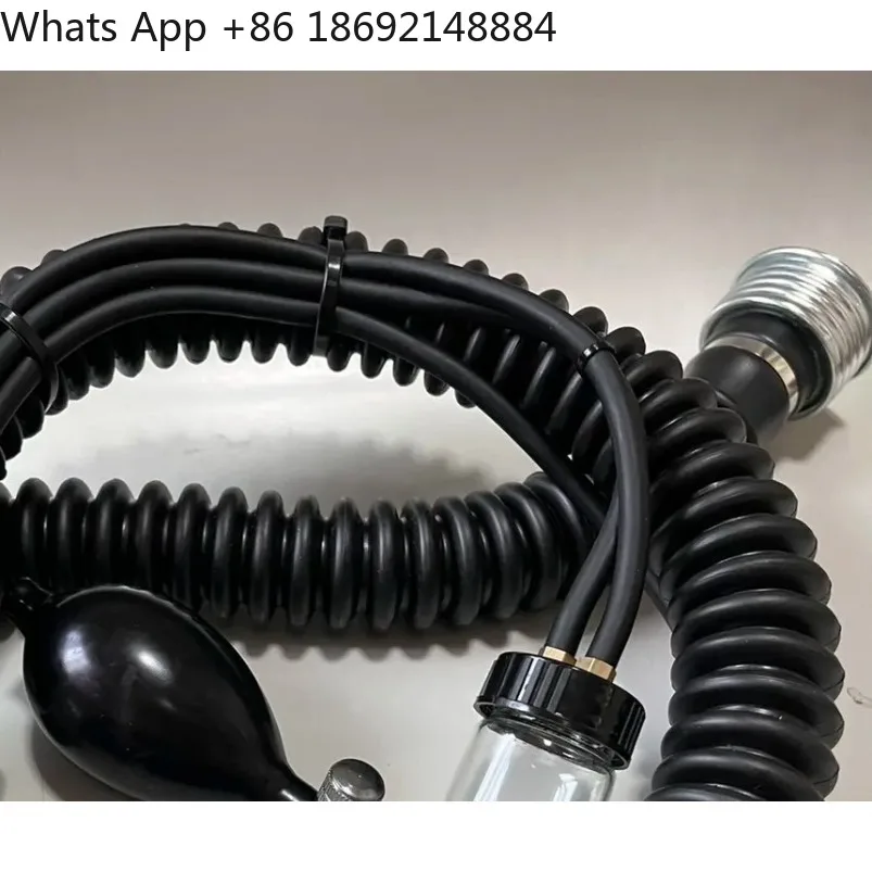 

The latest gas mask trachea rubber tube air inlet special metal connector factory direct sales