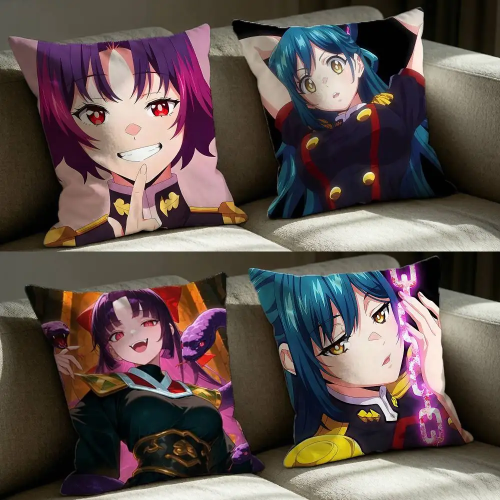 Mabotai Anime Chained S-Soldier Season2  Square Sofa Pillow Cover Solid Color Living Room Home Decor Cushion Case