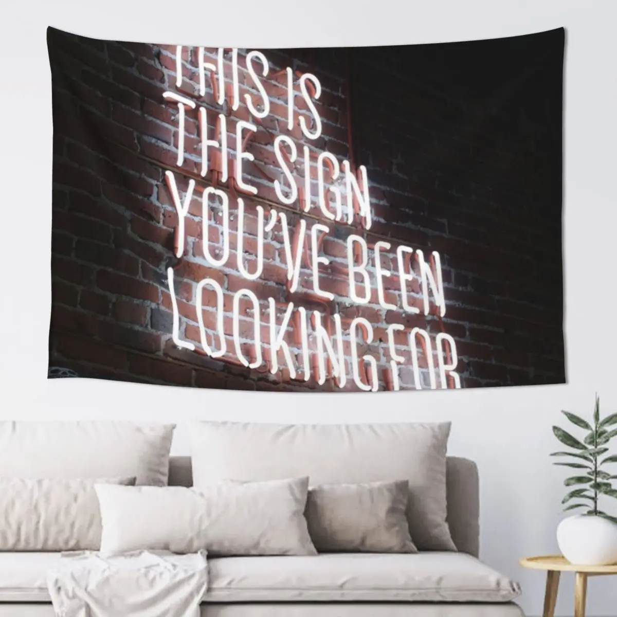 

This Is The Sign You've Been Looking For Tapestry Aesthetic Room Decors Carpet On The Wall Wallpaper Tapestry