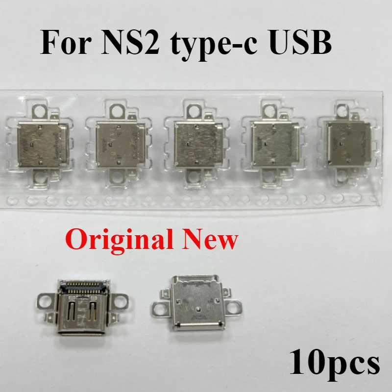 10pcs Original New Interface Type-C USB Power Connector Charging Port Female Socket for Nintendo Switch 2 NS2 New Console