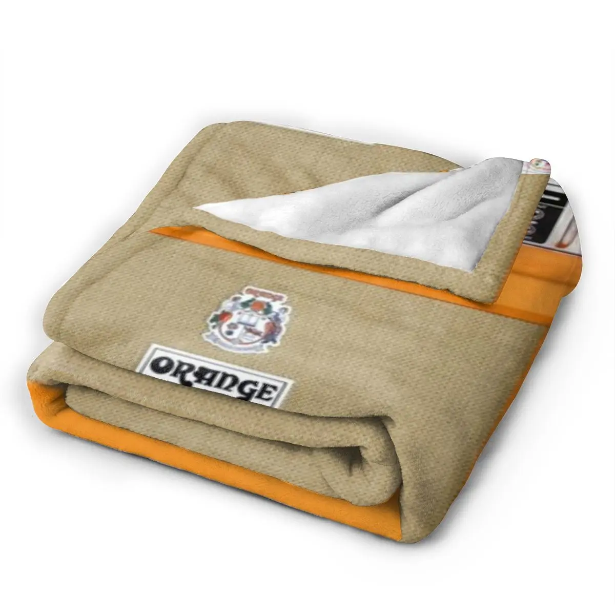 Orange Color Amp Amplifier An Ultra-Soft Micro Fleece Blanket