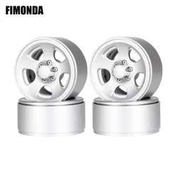 4Pcs Aluminum 5 Spokes Classic 1.9 Beadlock Wheels Rim for 1/10 RC Car Crawler Axial SCX10 TRX4 Bronco MST CFX 86100 YK4102 TF2