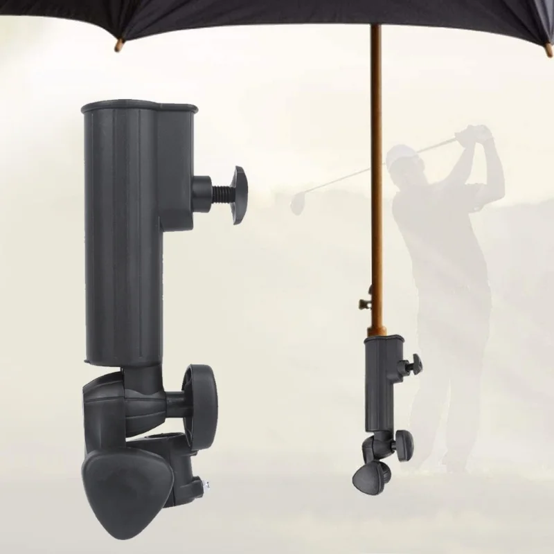 Outdoor Universal Golf Push Trolley Umbrella Stand Bracket Support Court Accessory