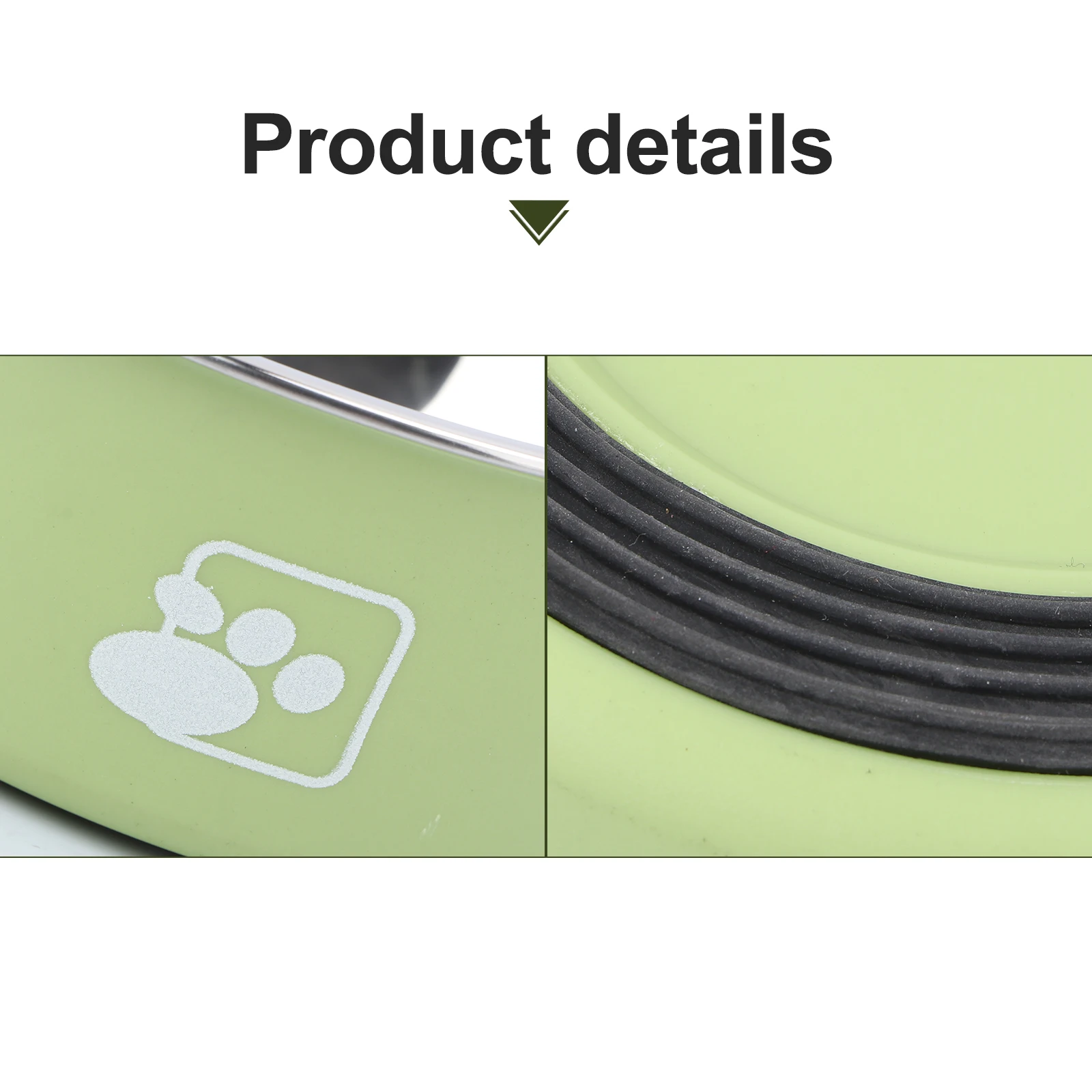 

Anti-Slip Feeding Stainless Steel Round Dog Food Non-Tip For Cats Dogs Green Size High-Density Eco-Friendly Easy Clean