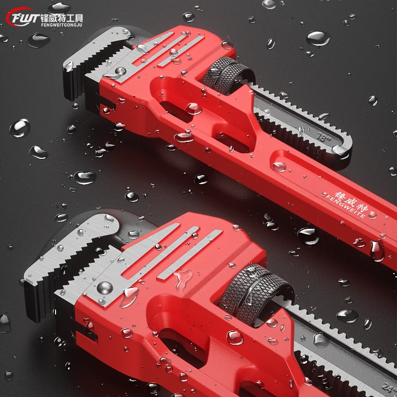 Adjustable Pipe Wrench, Quick-Open Spanner, Durable Plumbing Tool for Pipe Repair and Nut Removal image 5