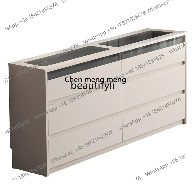 

N178 G Bedroom TV Cabinet High Storage Locker Integrated Modern Bedside Bucket Cabinet