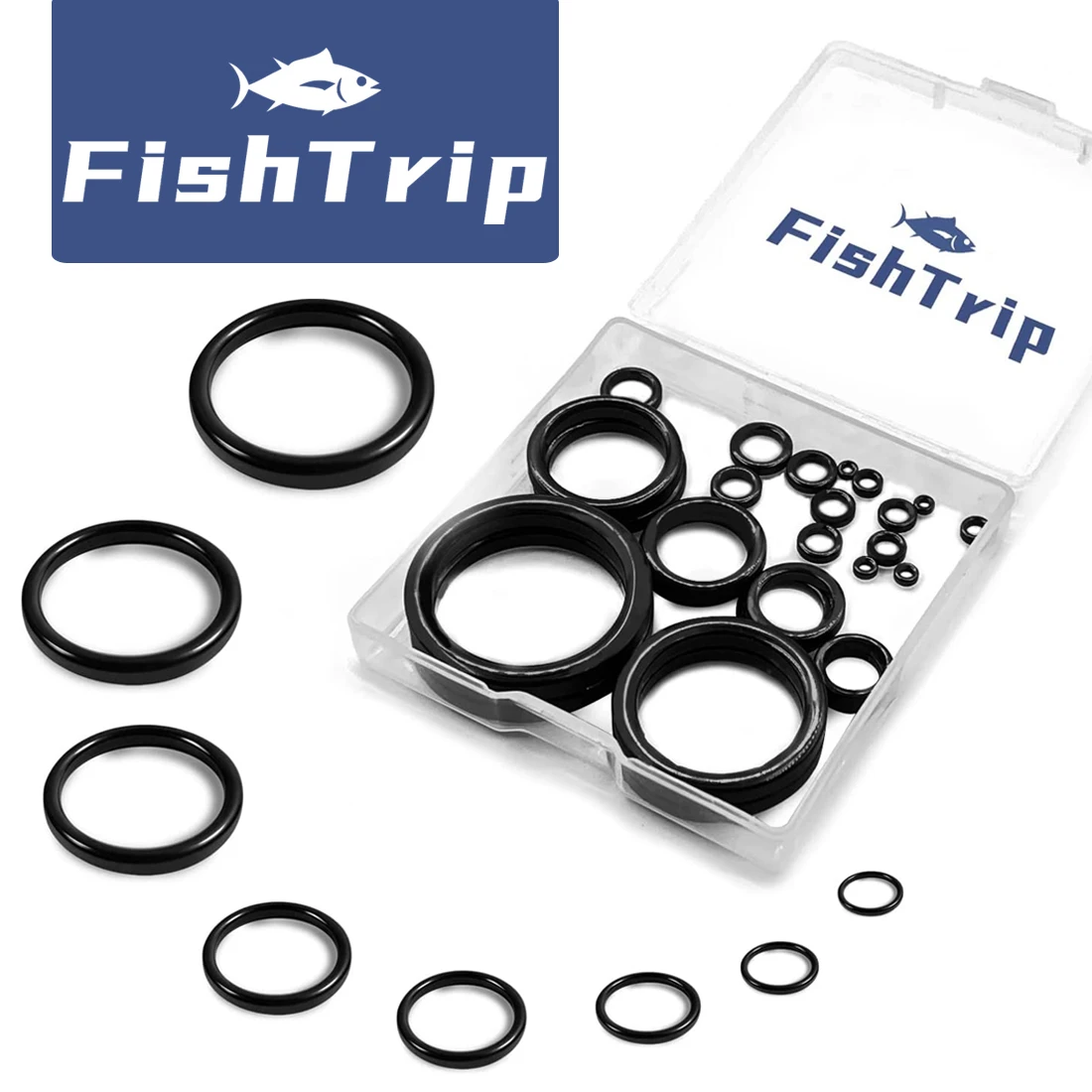 FishTrip 10 szt. ~ 48 szt. Zestaw naprawczy pierścienia prowadzącego wędki Wędka Pierścień ceramiczny Gładki, odporny na zużycie