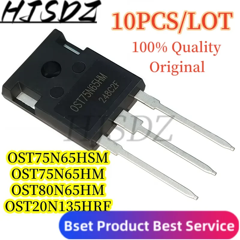 100% Quality Original【10PCS/LOT】MOS Tube 650V High Voltage OST75N65HSM OST75N65HM OST80N65HM OST20N135HRF TO-247