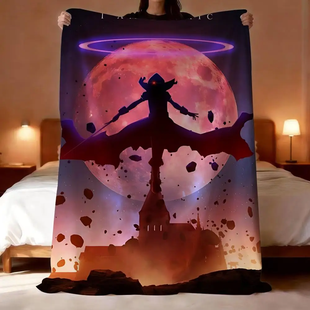 

Anime The Eminence In Shadow Throw Lightweight 240g Flannel Blanket Soft Skin-friendly for Summer Cooling