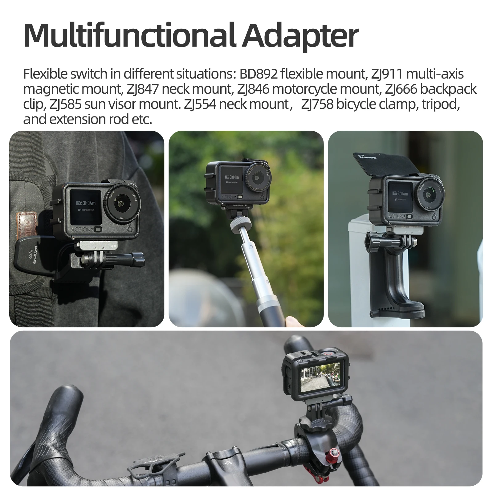 

Housing Case with Detachable Sun Hood,For DJI Action 6 Detachable Bezel with Removable Light Shield Protective Plate Accessories