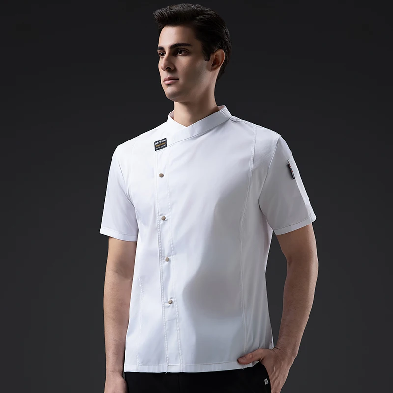 Food Service Kitchen Chef's Clothes Restaurant Cook Jacket Bakery Waiter Shirt Pro Catering Cooking Uniform