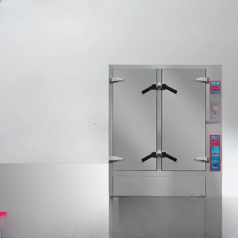 

High temperature pressure rice steamer commercial canteen equipment 304 stainless steel double door rice steamer