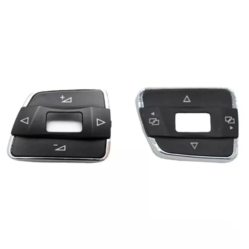 

2pcs Car Volume Switch Button Trim Multifunction Steering Wheel Volume Switch Button Trim Cover For Passat B7 Car Accessories