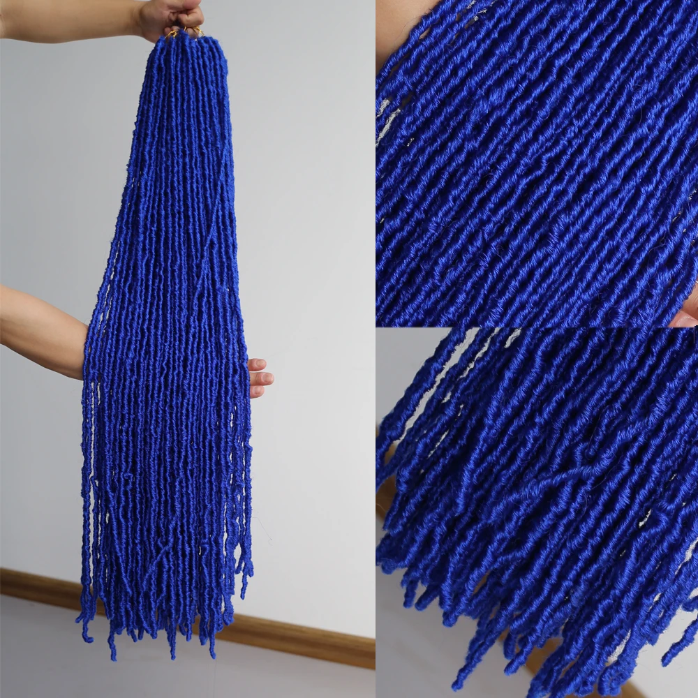 

Синтетический парик-дредлоки 36 дюймов, очень длинный, с полной кружевной основой, без узлов, плетеные, NU Locs, для афроамериканских женщин