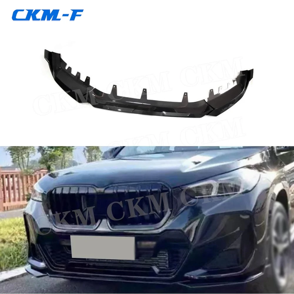 

Car Front Bumper Lip Spoiler Chin Styling Bodykit Accessories ABS Gloss Black Decoration for BMW X1 U11 IX1 M Sport 2023+