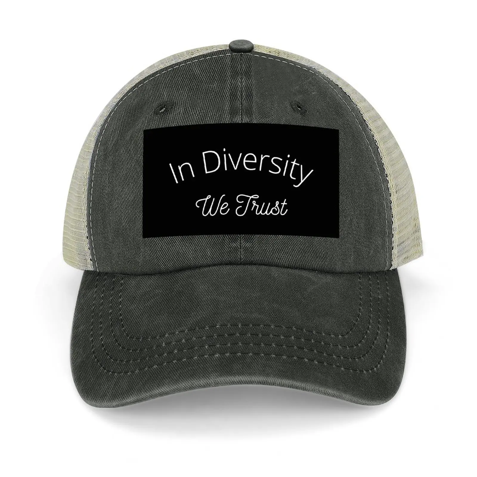 

In Diversity We Trust Baseball Cap Hat Man Luxury Kids Hat black Fashion Beach Female Men's